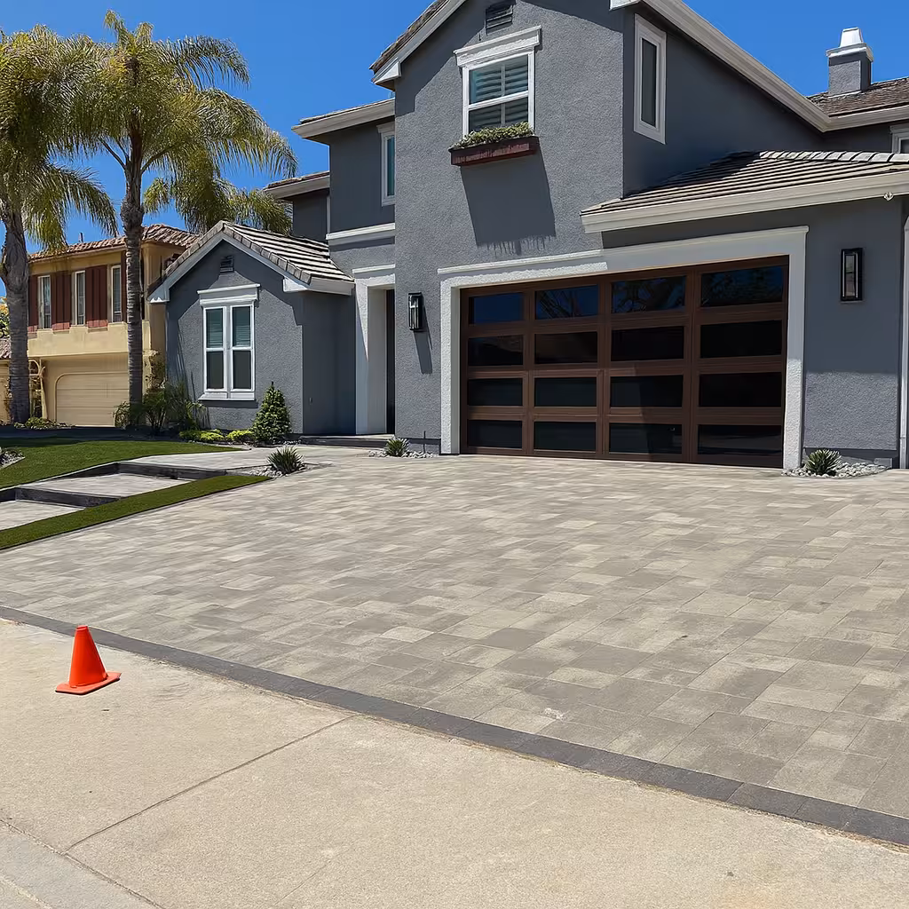 pavers installation and sealing in san diego pavers driveway installation and sealing in San Diego by California clean and seal