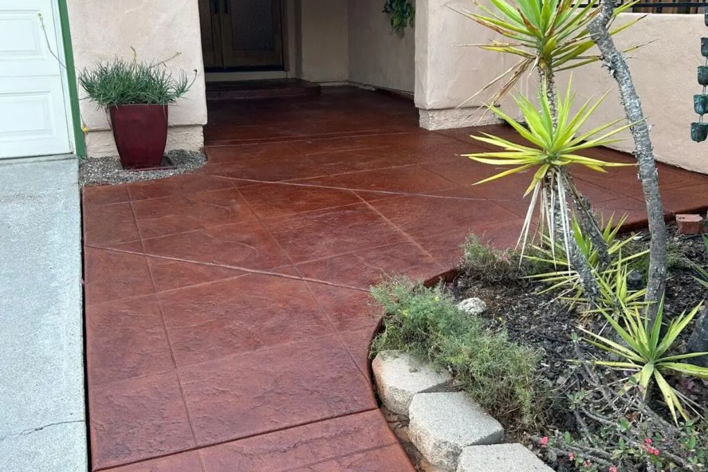 alt="concrete restoration, staining and sealing"